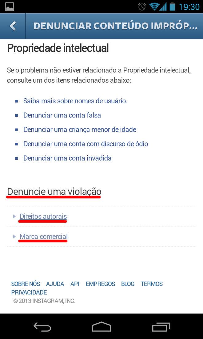 Para os casos de violação de direitos autorais, você será redirecionado a esta página Para os casos de violação de direitos autorais, você será redirecionado a esta página
