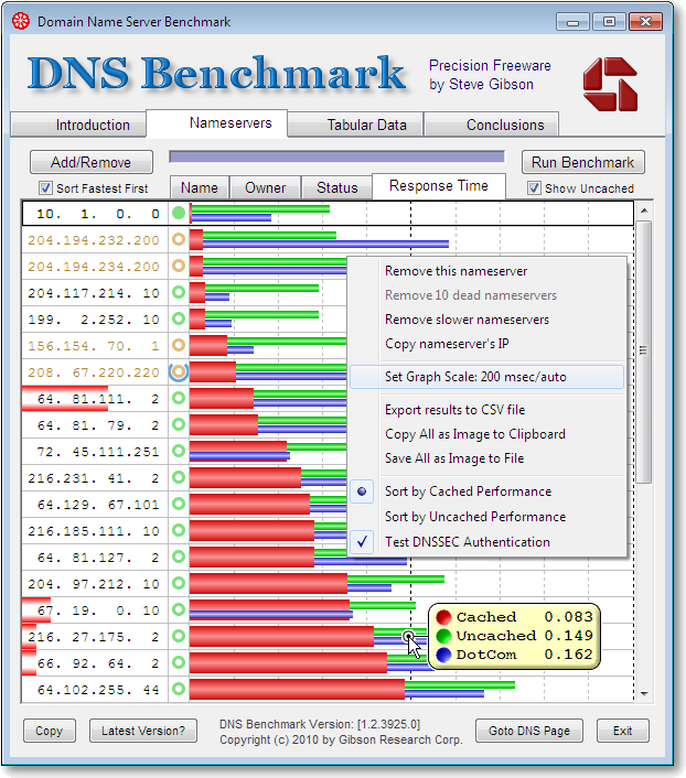 DNS Benchmark DNS Benchmark