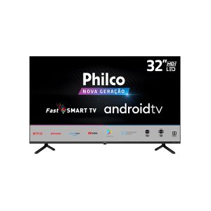 Smart TV LED 32" Philco PTV32E20AGBL HD Wi-Fi, Bluetooth, Processador Quad Core, Chromecast built in