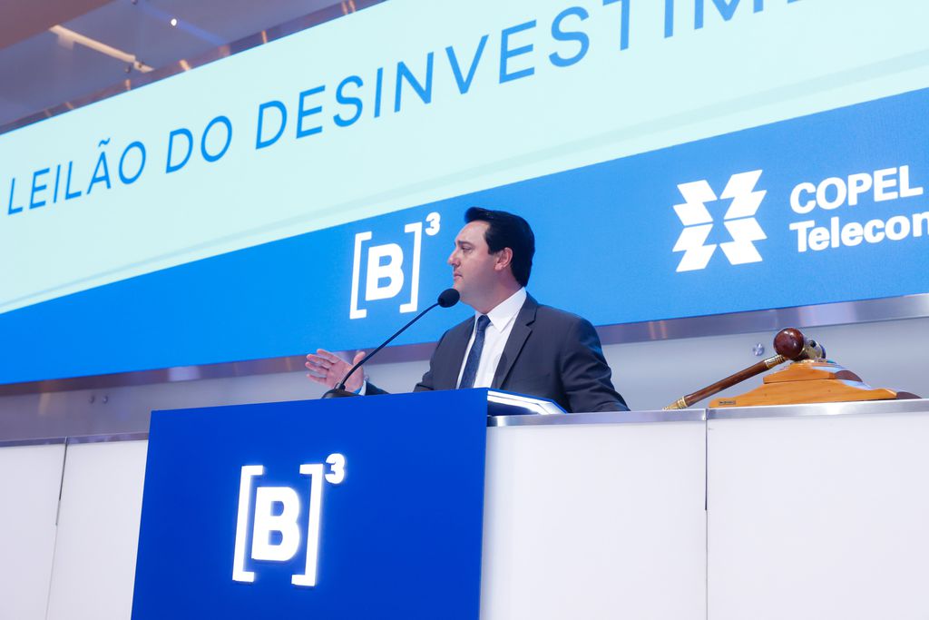 O governador do Paraná, Carlos Massa Ratinho Junior: Copel passará a focar apenas no mercado de energia (Foto: RODRIGO FELIX LEAL / AEN)