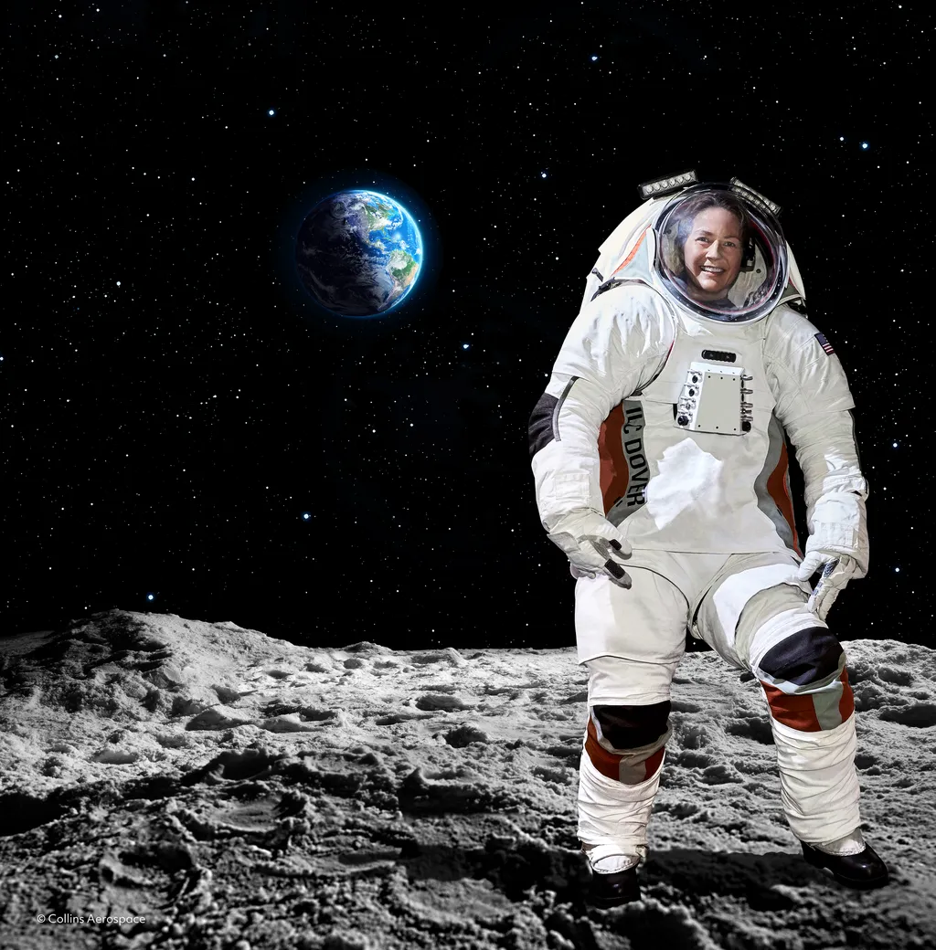 O traje garantirá que os astronautas estejam, além de seguros, confortáveis sobre a superfície da Lua (Imagem: Reprodução/Collins Aerospace)