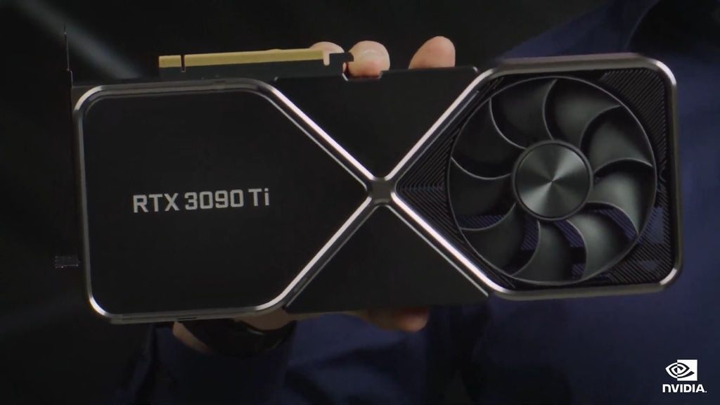 Com 40 TFLOPs de poder computacional e largura de banda de mais de 1 TB/s, a Nvidia GeForce RTX 3090 Ti será lançada no final de janeiro (Imagem: Reprodução/Nvidia)