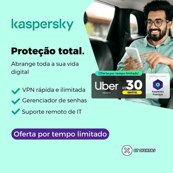 Kaspersky Premium: Proteção total, abrange toda a sua vida digital | CUPOM EXCLUSIVO