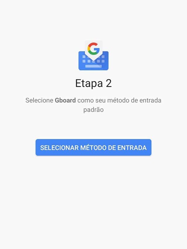 O Gboard se tornará seu teclado padrão (Captura de tela: Ariane Velasco)