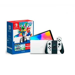 Console Nintendo Switch OLED + Super Mario Bros Wonder + 12 meses do Nintendo Switch Online | CUPOM