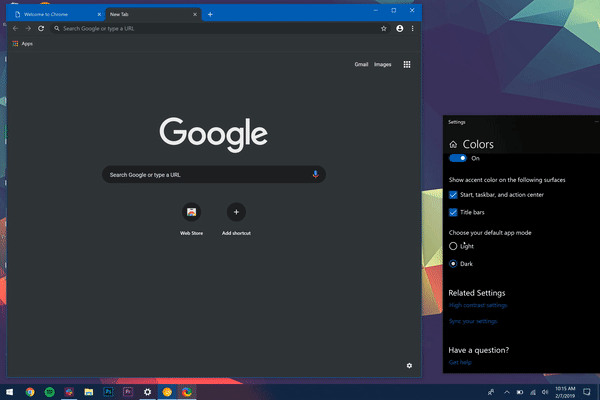 Mado escuro do Chrome no Windows 10 (Imagem: 9to5Google)