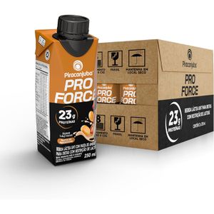 Piracanjuba ProForce 23g de Proteínas Zero Lactose Sabor Amendoim - 12 Unidades de 250ml
