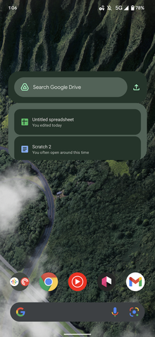 Google Drive Widget Android 12 2