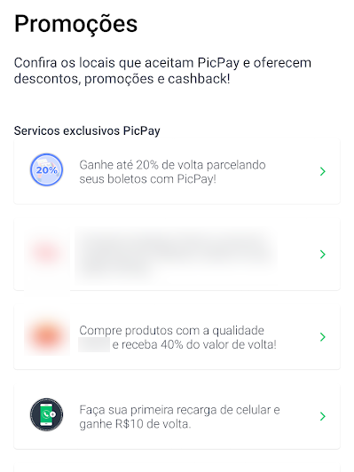 PicPay traz cashback em diferentes promoções (Foto: Reprodução/André Magalhães)