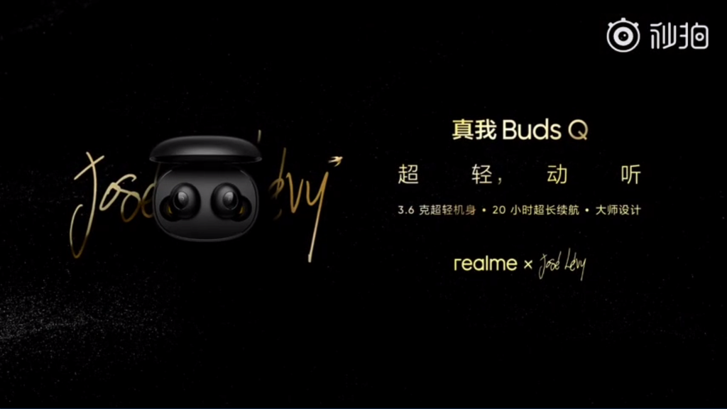 Os fones de ouvido Realme Buds Q foi desenhado pelo co-designer José Lévy (Foto: Divulgação/Realme)