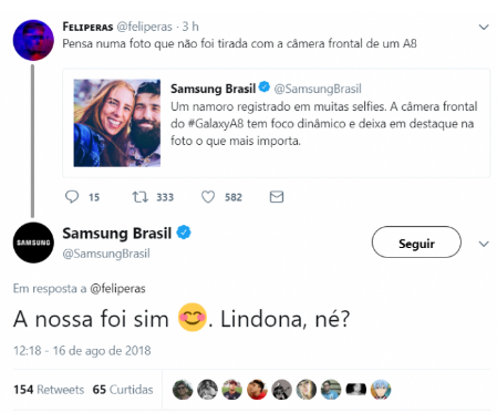 Samsung usa imagens de câmeras profissionais para divulgar lentes do Galaxy A8