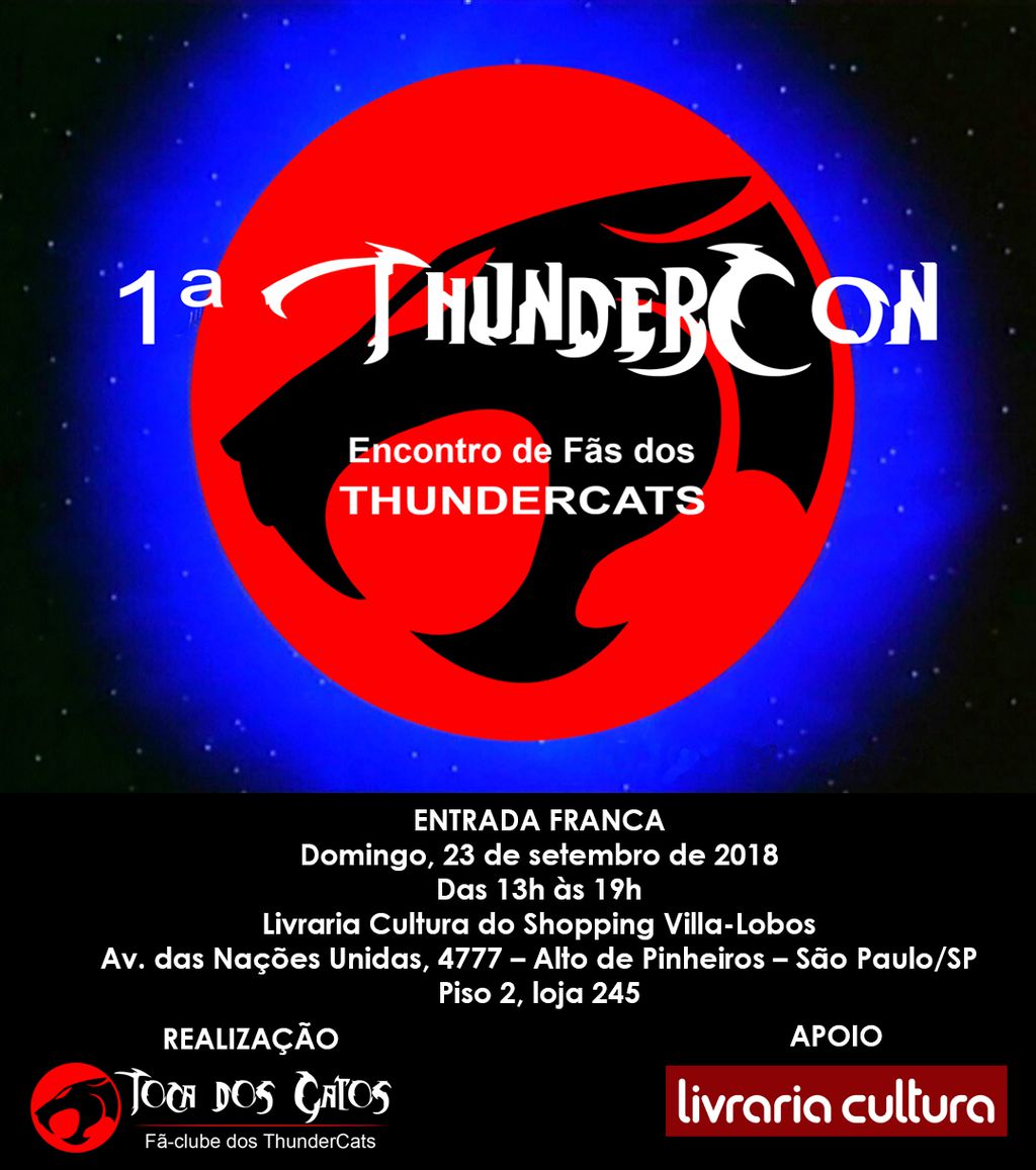 São Paulo recebe encontro de fãs dos ThunderCats em setembro