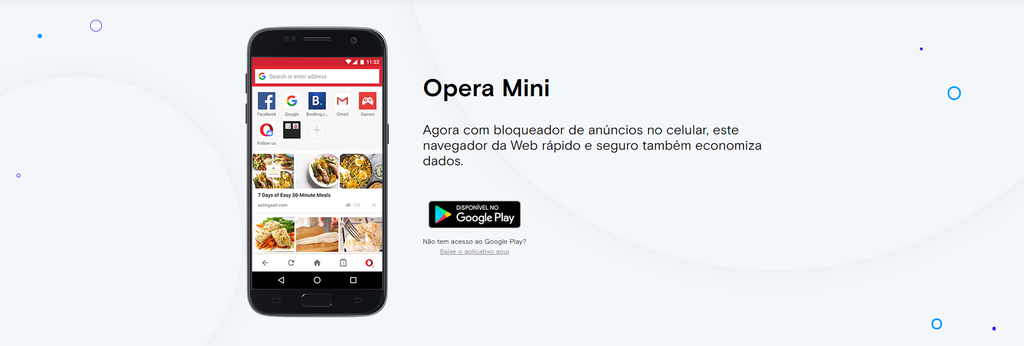 Opera Mini foi um dos apps pioneiros para celulares modestos (crédito: Opera)