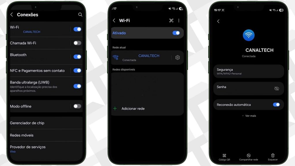 Como gerar qr code para rede wifi pelo android captura de tela passo a passo