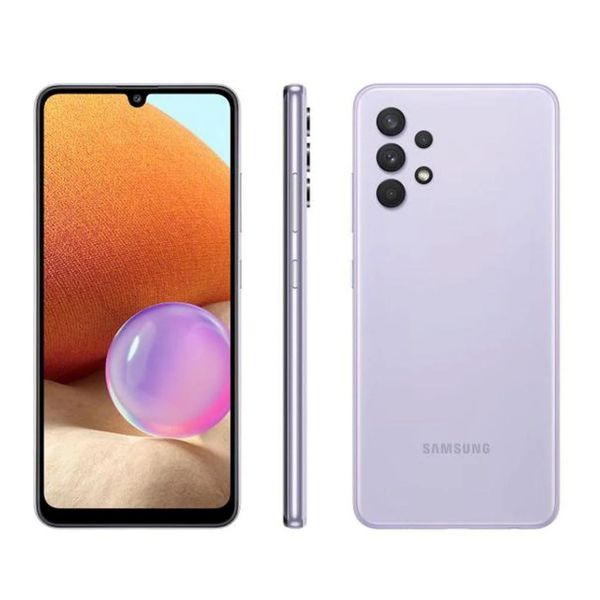 Smartphone Samsung Galaxy A32 128GB 4G - Violeta, Câmera Quadrupla 64MP + Selfie 20MP, RAM 4GB, Tela 6.4" [À VISTA]