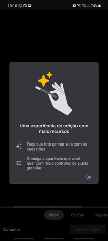 Google Fotos edição de vídeo