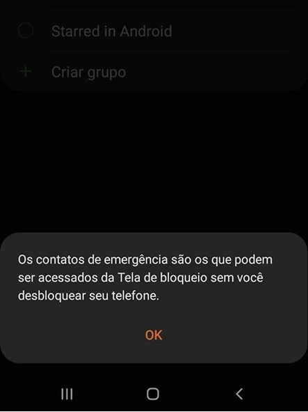 Contato de emergência