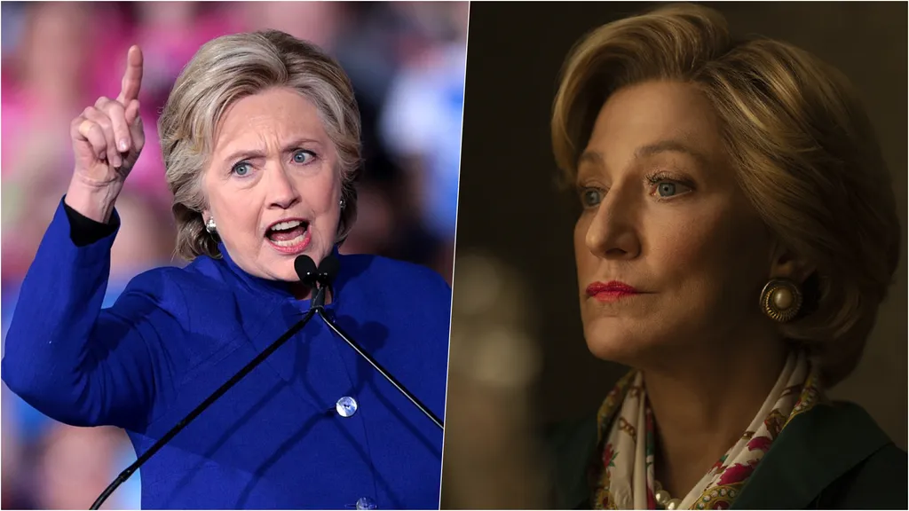Hillary ficou ao lado de Bill durante todo o escândalo (Imagem: Gage Skidmore/Wikimedia, FX Networks)