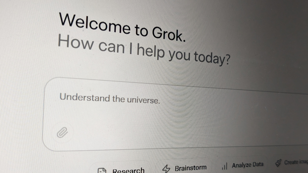 Início do chat Grok