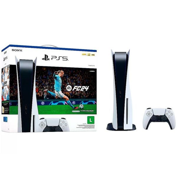 Console PlayStation 5 Standard Edition + Jogo EA Sports FC24 [CUPOM]