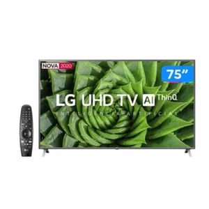 Smart TV 4K LED IPS 75” LG 75UN8000PSB Wi-Fi - Bluetooth HDR Inteligência Artificial 4 HDMI 2 USB [CUPOM]