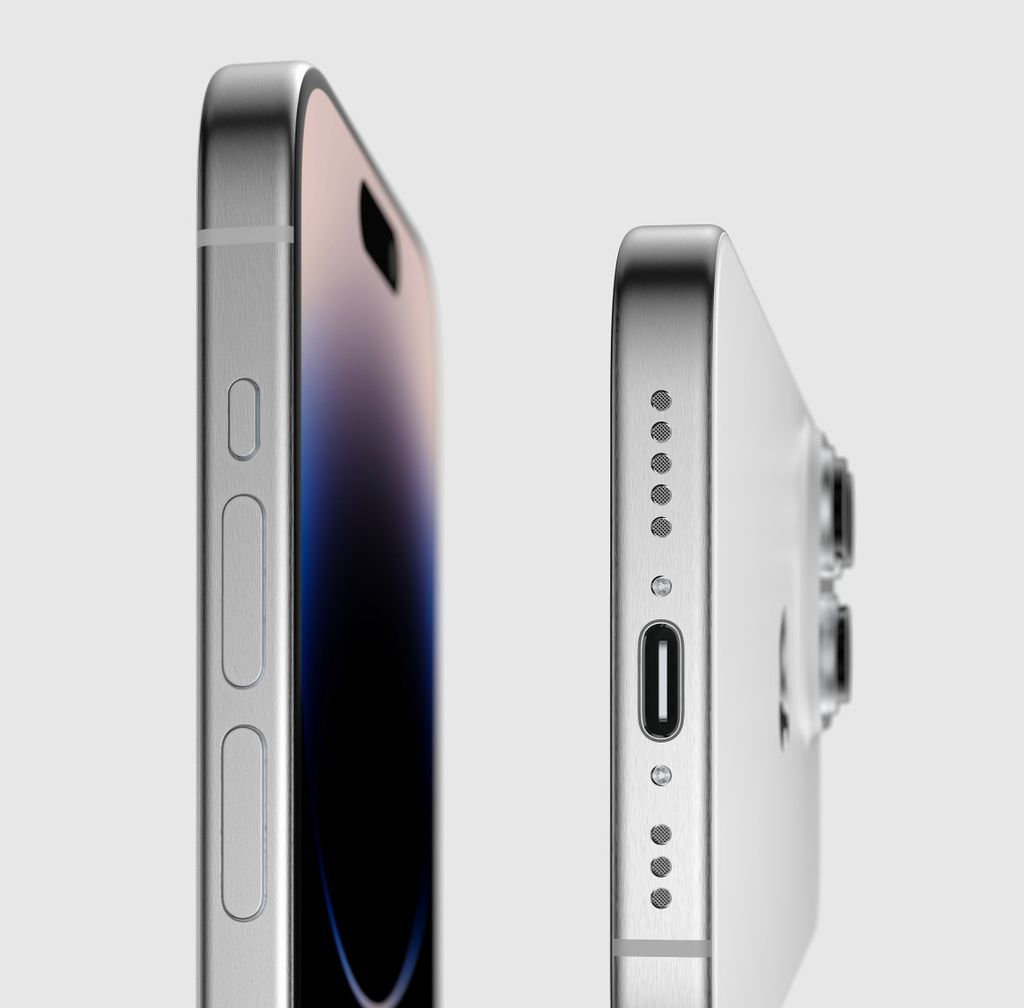 Conceito imagina design final do iPhone 15 Pro baseado em esquemas vazados (Imagem: AppleInsider/@Hanstsaiz)