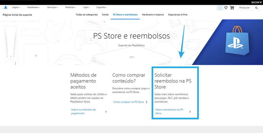 Como pedir reembolso na PSN (PlayStation Store)