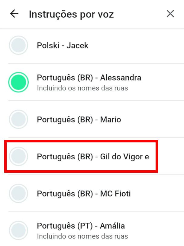 Feito isso, localize selecione a opção com o Gil do Vigor (Captura de tela: Matheus Bigogno)