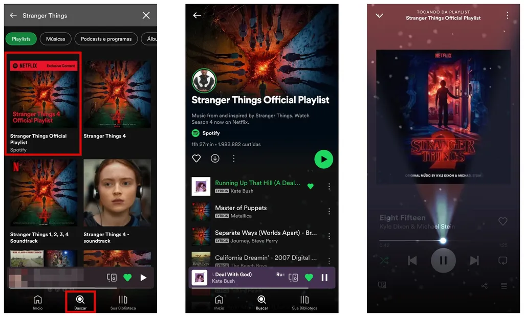 Descubra os efeitos especiais na playlist de Stranger Things no Spotify