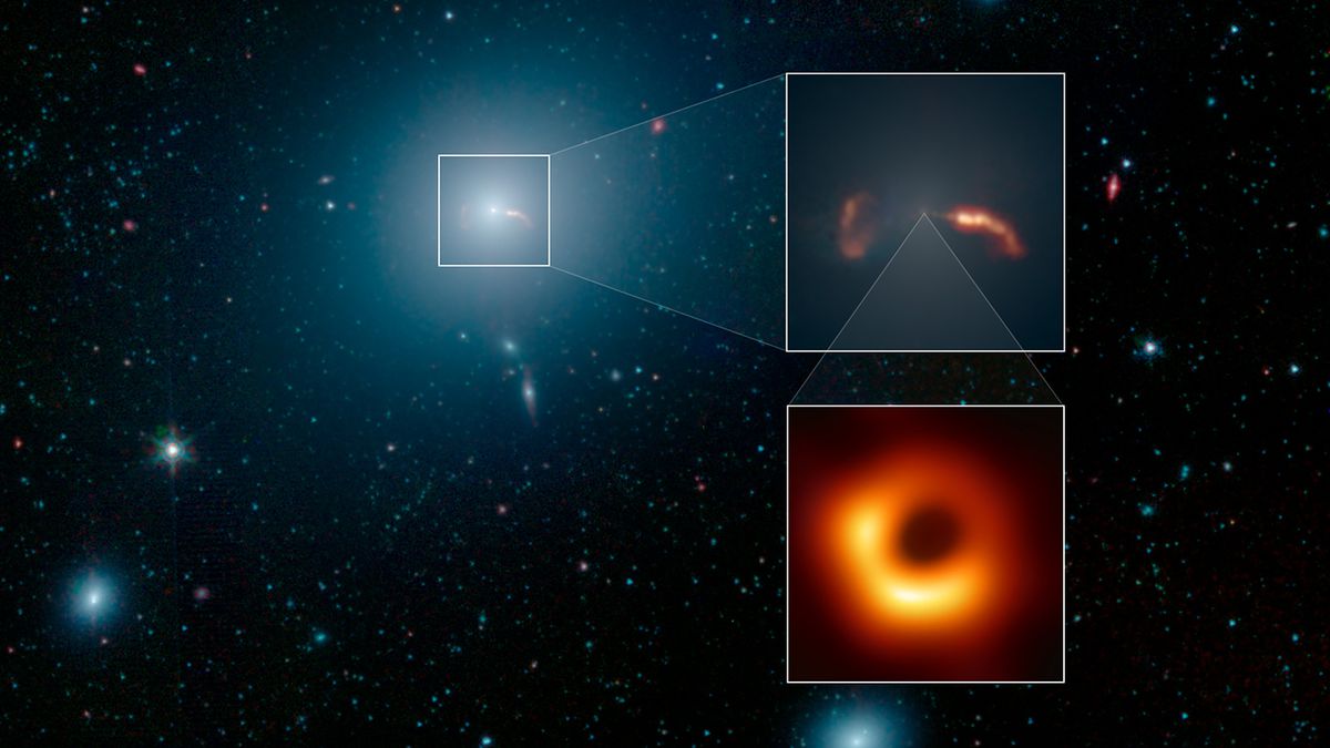 アンプ NASA Destaque da NASA: galáxia M87 e buraco negro na foto astronômica