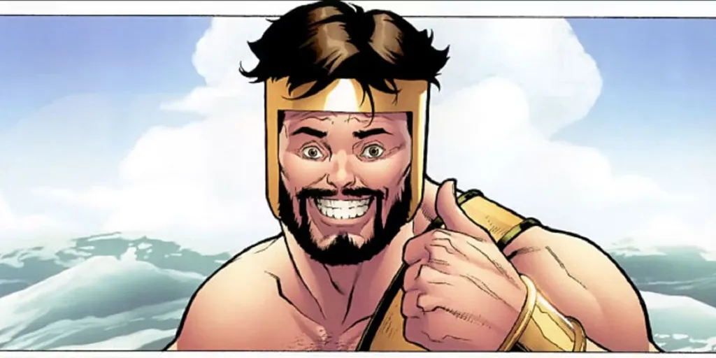 O herói sempre teve esse jeitão bonachão que casa bem com o que é o Thor do MCU atualmente (Imagem: Reprodução/Marvel Comics)