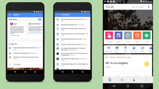 Nova atualização do Google Now apresenta cards com avaliações de restaurantes