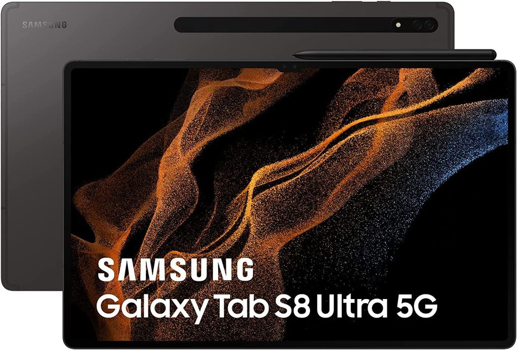 Galaxy Tab S8 Ultra é o único a ser vendido exclusivamente na cor preta (Imagem: Amazon)