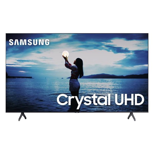 Smart TV Crystal 50´ 4K UHD Samsung, 2 HDMI, 1 USB, Bluetooth, Wi-Fi, HDR, Cinza Escuro - UN50TU7020GXZD