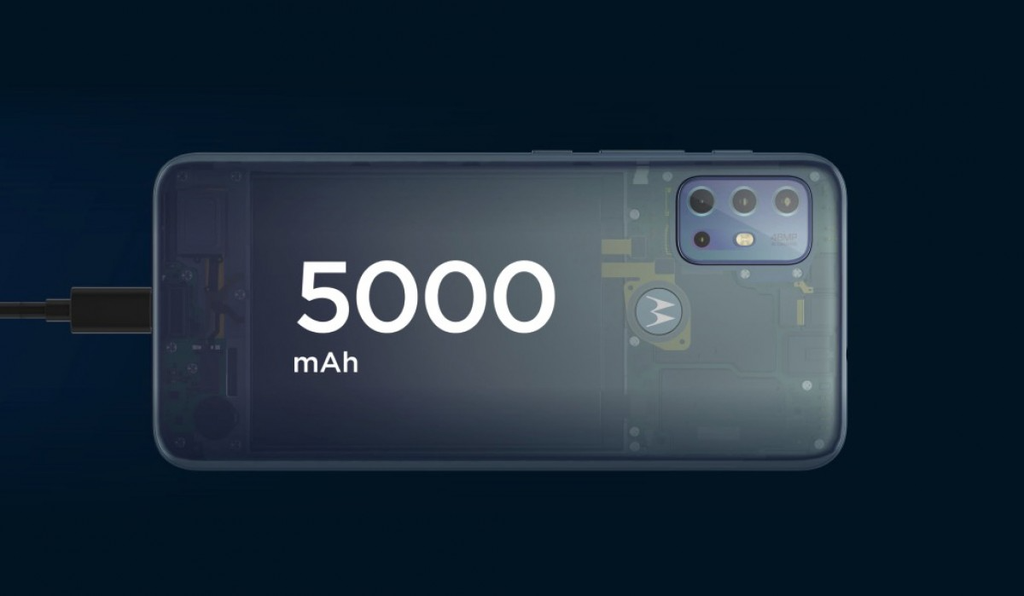 Moto G20 oferece 1.000 mAh a menos de capacidade em comparação com o G9 Power (Imagem: Reprodução/Motorola)