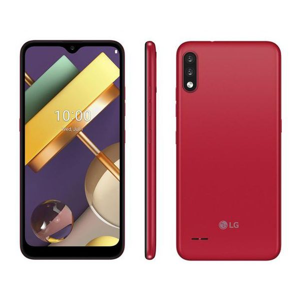 Smartphone LG K22 Vermelho 32GB, Tela de 6.2, Câmera Traseira Dupla, Android 10, Inteligência Artificial e Processador Quad-Core