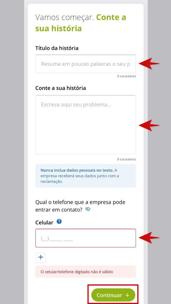 É importante colocar o máximo de detalhes que puder para aumentar as chances de ter o seu problema solucionado. (Imagem: Kris Gaiato/Captura de tela)