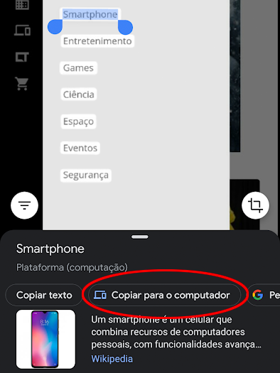 Google Lens agora lê e envia textos do celular para o computador - TecMundo