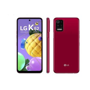 Smartphone LG K62 64GB Vermelho 4G Processador Octa-Core 4GB RAM Tela 6,59 Camera Quádrupla + Selfie 13MP Android Dual Chip