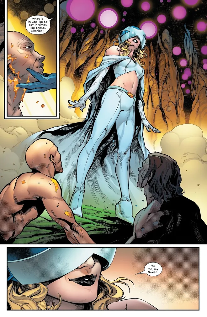 Xavier e Magneto sendo revividos em HQ dos X-Men da Marvel (Imagem: Reprodução/Marvel)