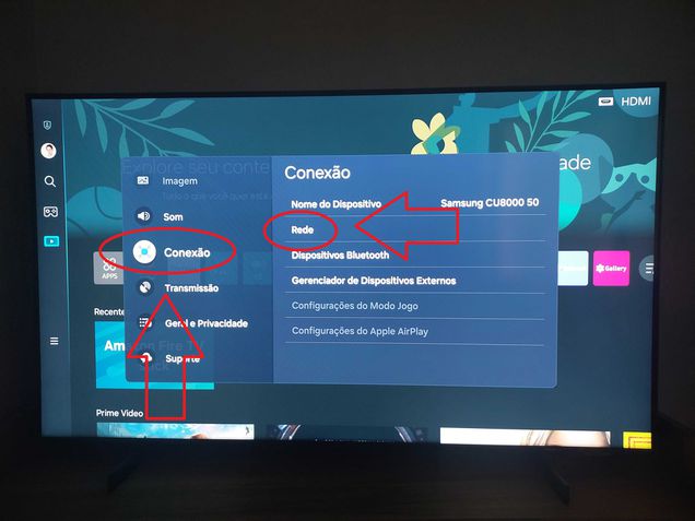 Conectar TV Samsung ao Wi-Fi