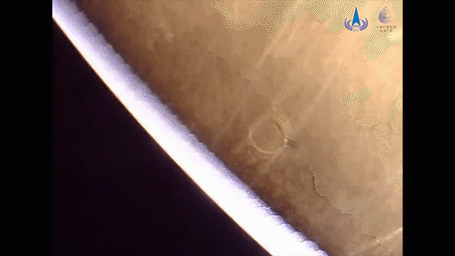 Outro vídeo do processo de separação do orbitador (Imagerm: Reproduçã/CNSA)