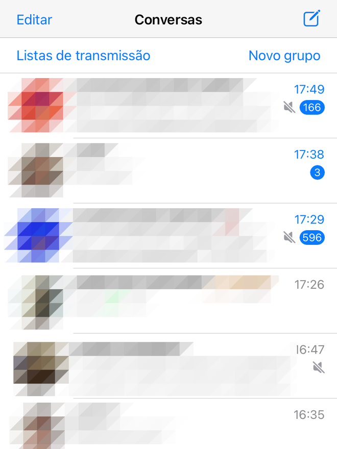 Abra uma conversa do WhatsApp. (Captura de tela: Thiago Furquim/Canaltech)