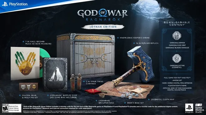 God of War Ragnarök  Edição de colecionador tem réplica do Mjölnir -  Canaltech
