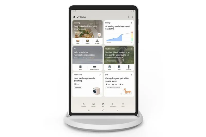 O Home Hub centraliza o controle dos eletrônicos conectados ao SmartThings (Imagem: Divulgação/Samsung)