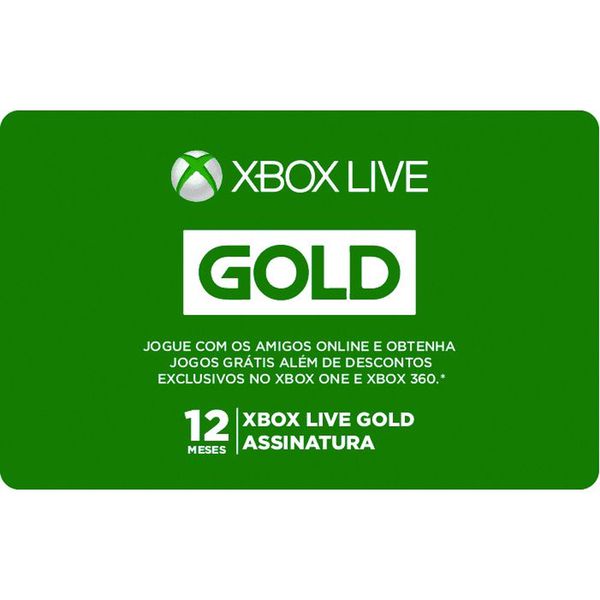 Gift Card Digital Xbox Live 12 Meses no Submarino.com