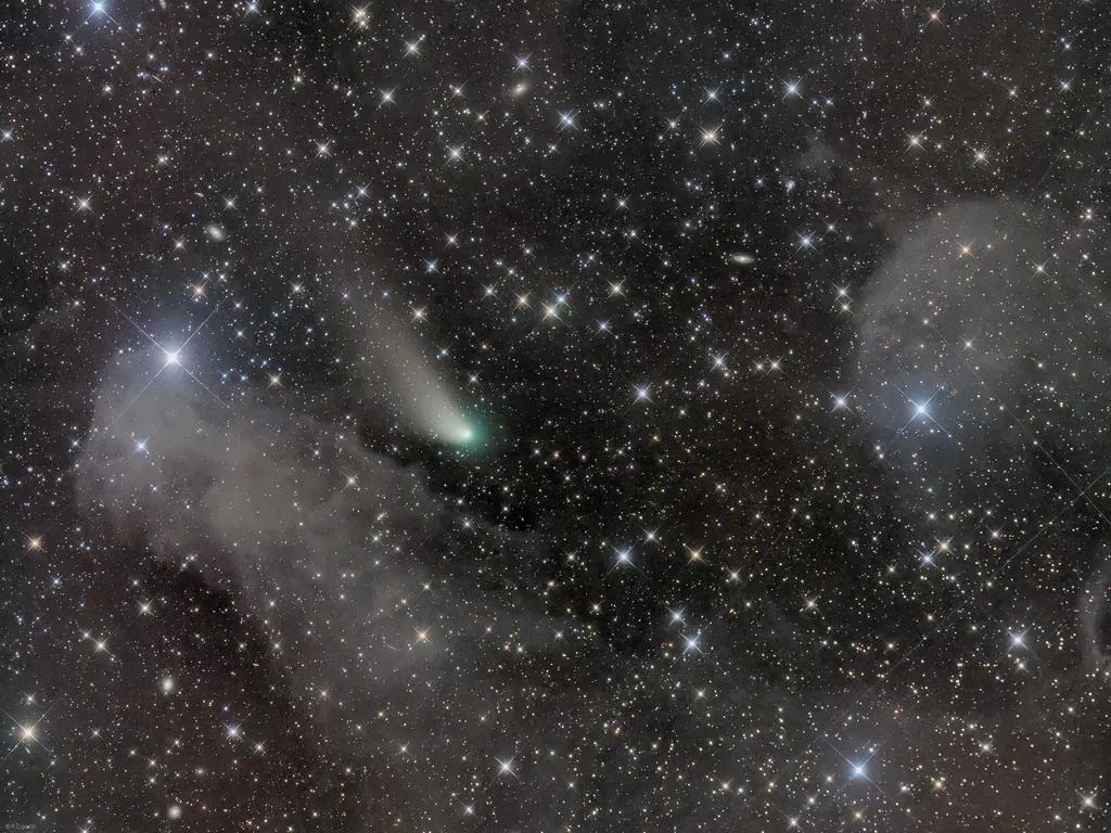 Cometa ZTF fotografado em março (Imagem: Reprodução/Rolando Ligustri)
