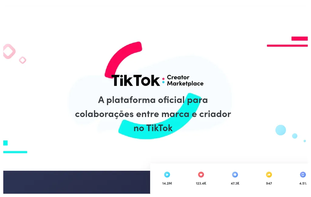 O marketplace do TikTok permite conectar usuários a marcas mais facilmente (Imagem: Reprodução/TikTok)