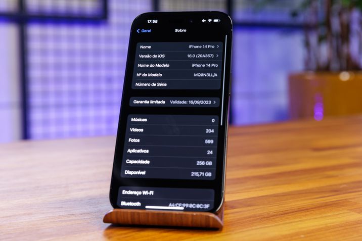 Iphone 14 PRo  Menus