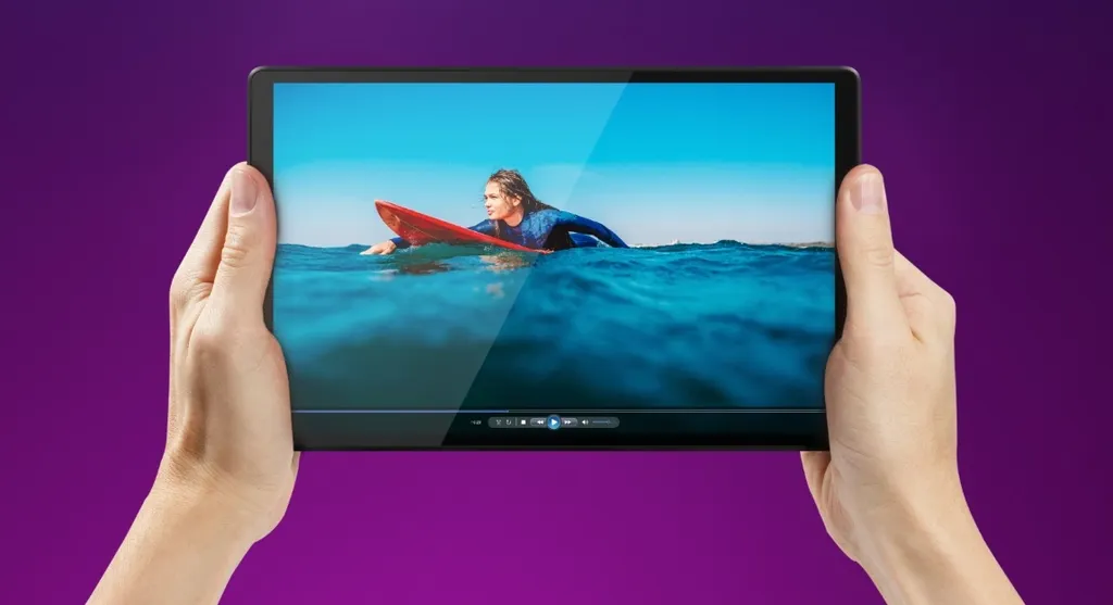 Tablet possui tela de 10,3 polegadas e especificações simples (Imagem: Reprodução/Lenovo)